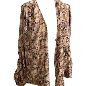 Big Water Blue Sky Floral Kimono